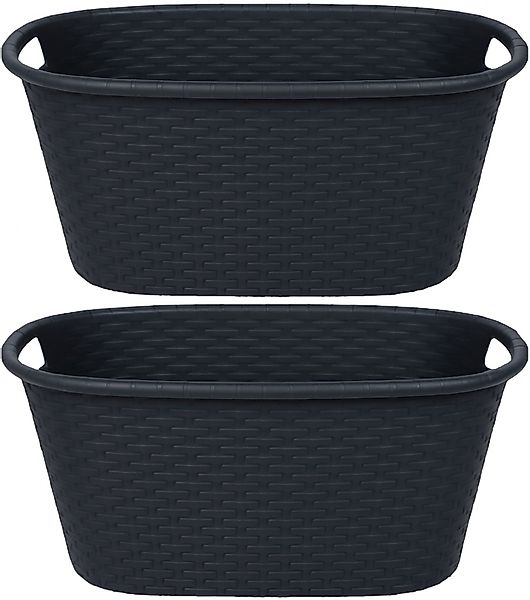 Koopman Wäschekorb Wäschebehäler Einkaufskorb 35 L günstig online kaufen