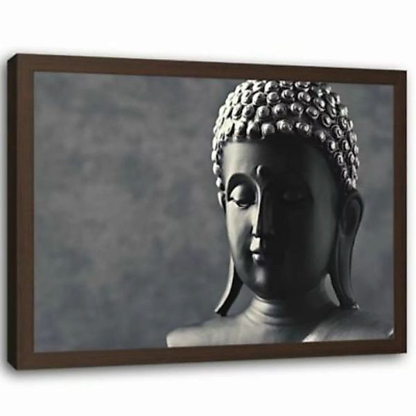 FEEBY® Kunst Buddha Statue Leinwandbilder bunt Gr. 90 x 60 günstig online kaufen
