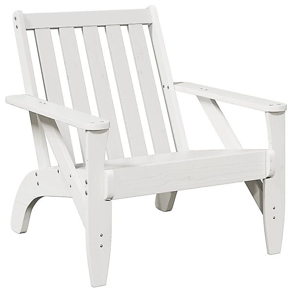 vidaXL Gartenstuhl Adirondack-Gartenstühle 2Stk. Weiß 75x77x77cm günstig online kaufen
