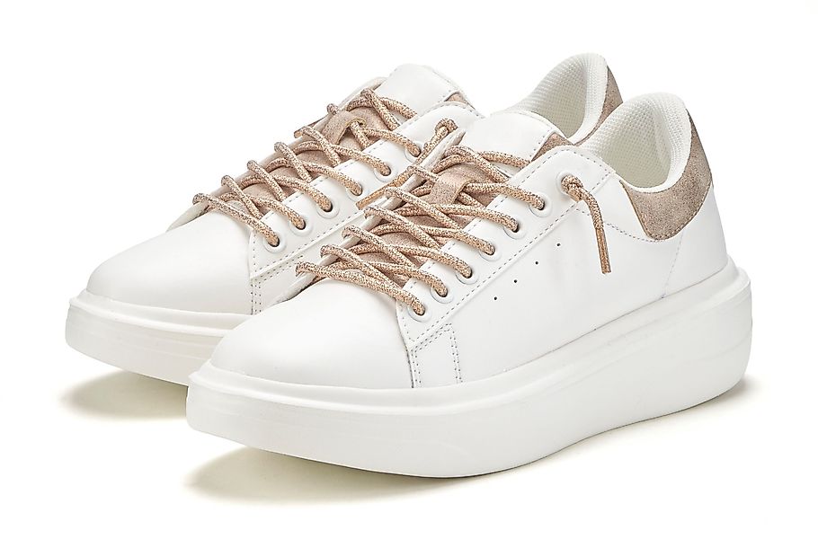 LASCANA Freizeitschuhe, Sneaker mit Metallicdetails und günstig online kaufen