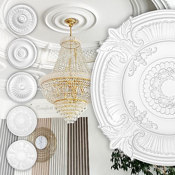 Hexim Perfect Wanddekoobjekt B3097 (Stuckrosette aus günstig online kaufen