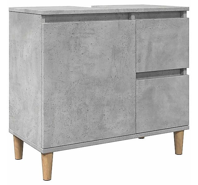 vidaXL Badezimmerspiegelschrank Waschbeckenunterschrank Betongrau 65x33x60 günstig online kaufen