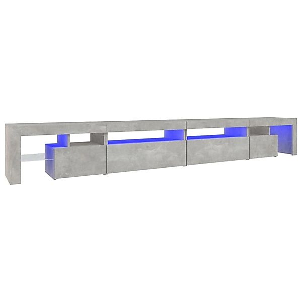 vidaXL TV-Schrank mit LED-Leuchten Betongrau 290x36,5x40 cm 3152805 günstig online kaufen