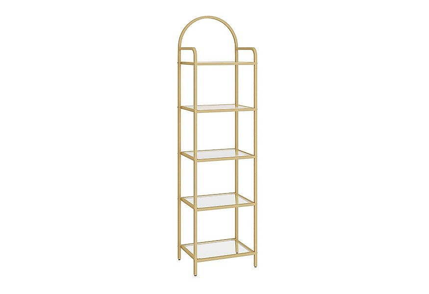 HZUANERI Regal Lagerregal, Bücherregal schlankes Regal, aus gehärtetem Glas günstig online kaufen