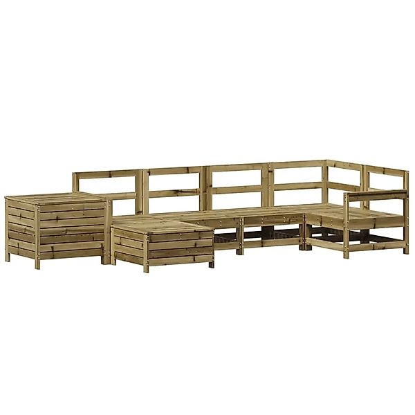vidaXL 7-Tlg Garten-Sofagarnitur Kiefernholz Imprägniert 3250979 günstig online kaufen