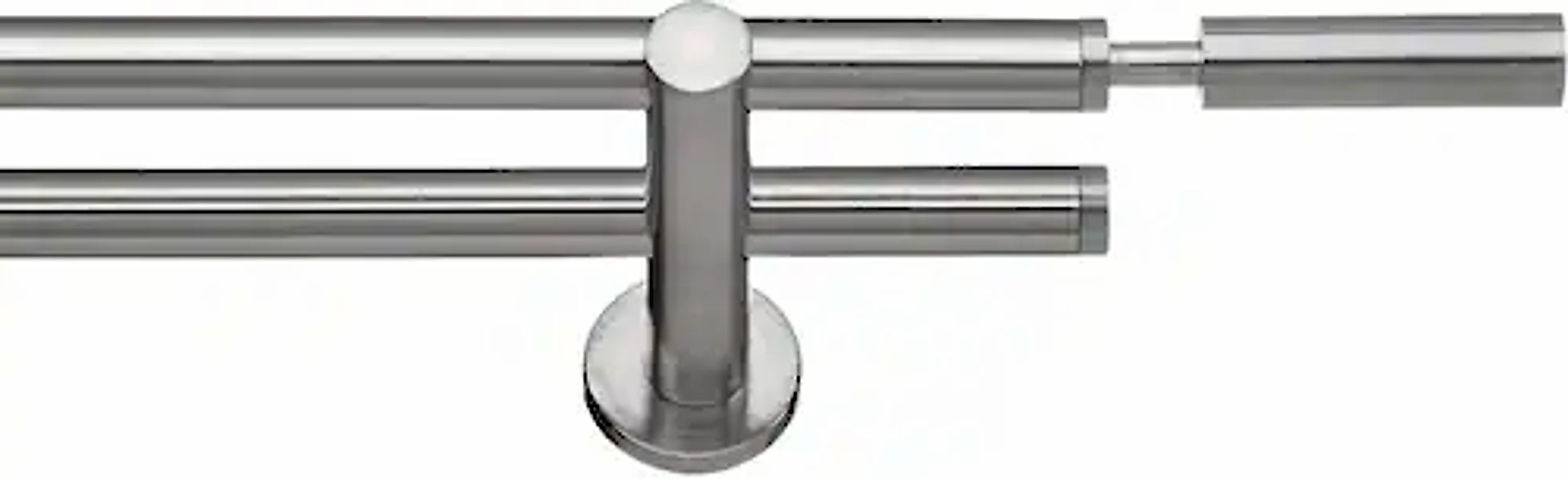 indeko Gardinenstange »Inka« Ø 16 mm 2 läufig-läufig Fixmaß Komplett-Set in günstig online kaufen