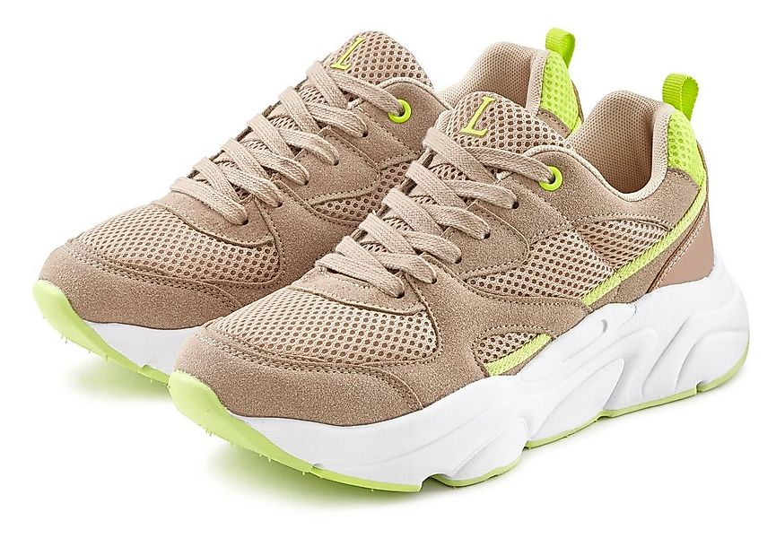 LASCANA Turnschuhe, Sneaker Schnürhalbschuh, leichte Chunky-Sohle, herausne günstig online kaufen