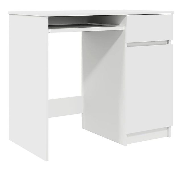 vidaXL Schreibtisch Schreibtisch Weiß 86x49x76 cm Holzwerkstoff günstig online kaufen