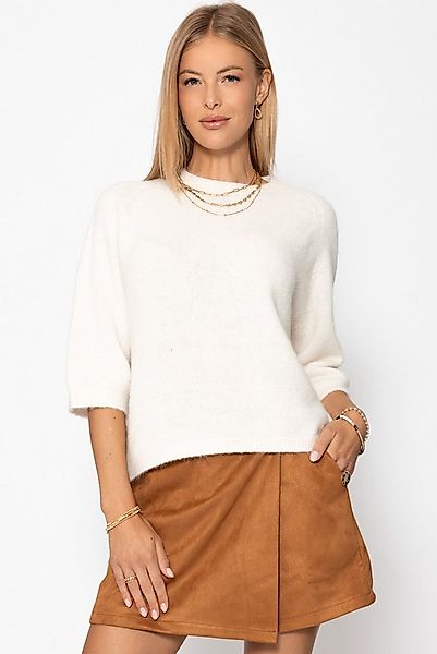 SASSYCLASSY Strickpullover Strickoberteil für Damen Weicher Pullover mit ha günstig online kaufen