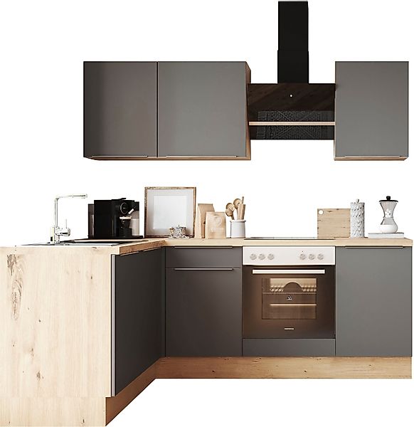 RESPEKTA Winkelküche "Safado aus der Serie Marleen" Breite 220 cm, mit Soft günstig online kaufen