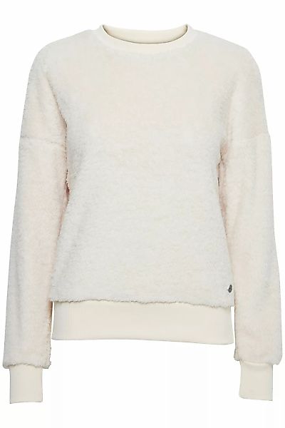 OXMO Rundhalspullover OXAnnica Teddy Pullover mit Rundhalsausschnitt günstig online kaufen