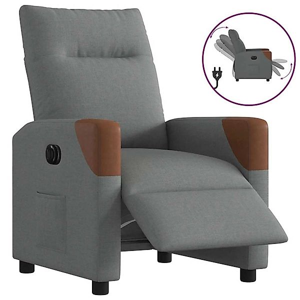 vidaXL Relaxsessel Elektrisch Dunkelgrau Stoff 3323991 günstig online kaufen