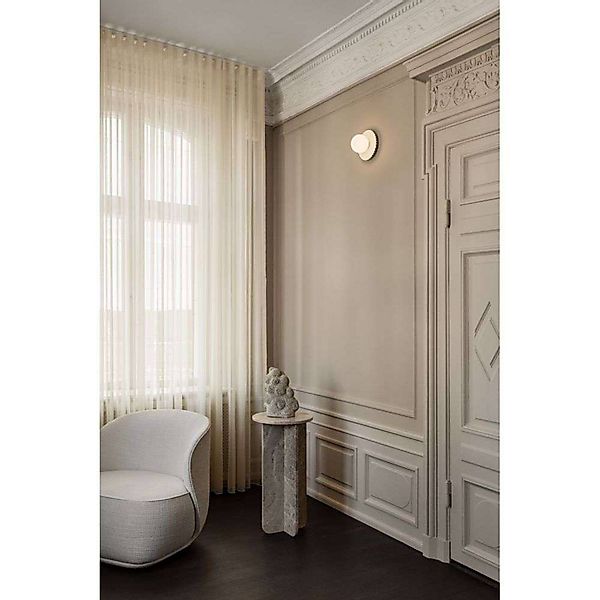 Nuura Wandlampe Liila Muuse, Ø 20 cm IP44, weiß/opal günstig online kaufen