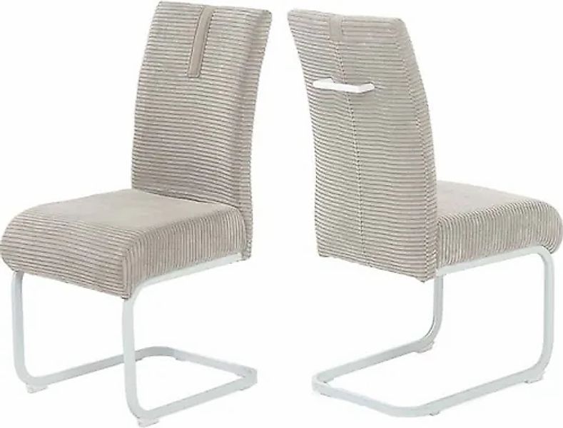 Jockenhöfer Gruppe Freischwinger »Kenny«, (Set), 2 St., Cord, mit Taschenfe günstig online kaufen