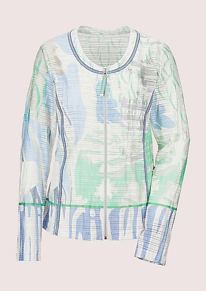 MADELEINE Kurzjacke "Sweatjacke Sweat-Jacke mit Zipper und Unikat Print" günstig online kaufen