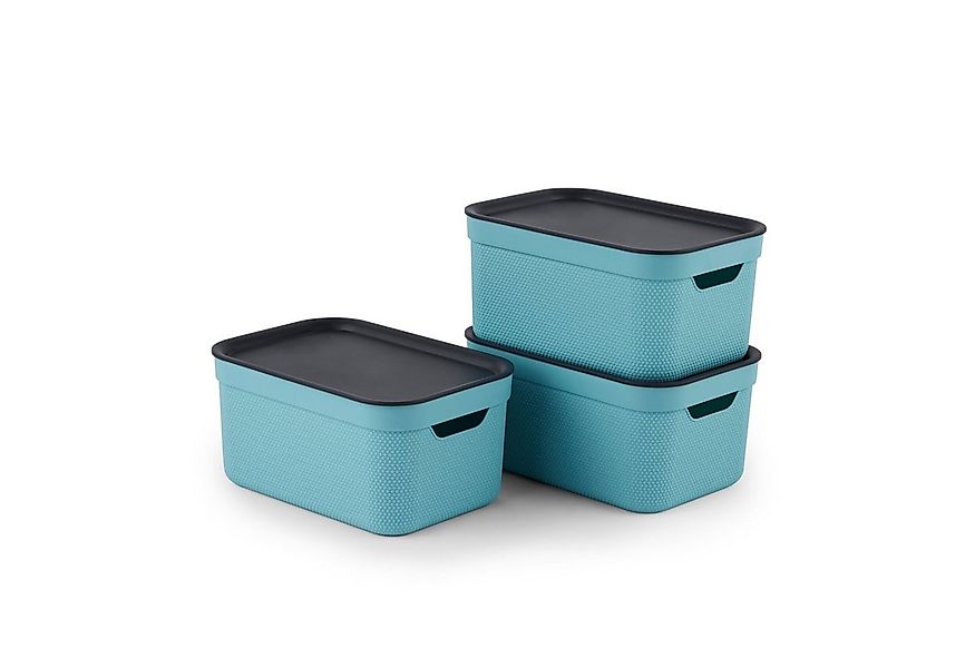 ROTHO Aufbewahrungsbox Jive Dekobox 3er-Set Aufbewahrungskorb 5l (Aufbewahr günstig online kaufen