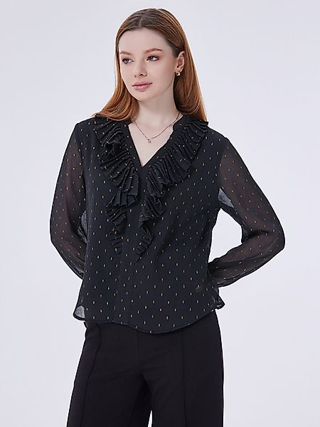 LAPA PLUS Hemdbluse Damen Elegant Langarmshirt günstig online kaufen