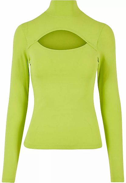 URBAN CLASSICS Langarmshirt "Urban Classics Damen Ladies Cut-Out Turtleneck günstig online kaufen