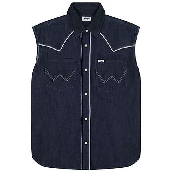 Wrangler  Blusen 112362615 SLEEVELESS-DENIM DARK günstig online kaufen