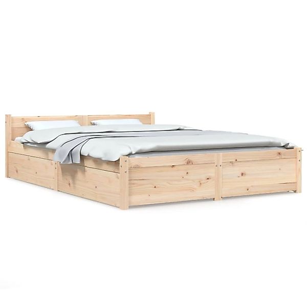 vidaXL Bett mit Schubladen 140x200 cm Modell 11119784 günstig online kaufen