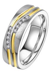 DOOSTI Trauring Schmuck Geschenk Edelstahl Trauring günstig online kaufen