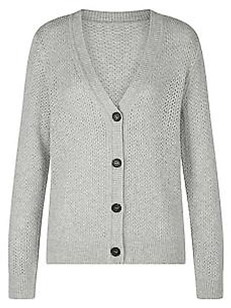 Strickjacke aus 100% Kaschmir Peter Hahn grau günstig online kaufen
