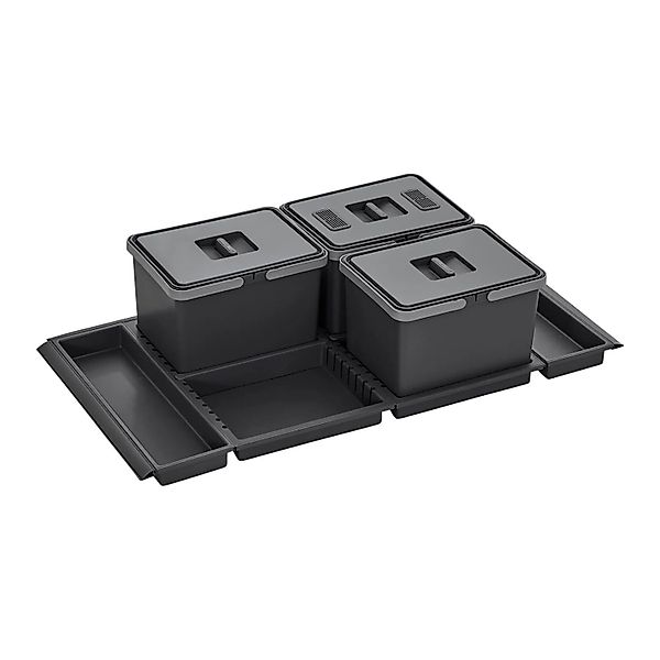 SOTECH Abfallsammler Mülleimer Metropolis 3x 12L Abfallsystem für Schublade günstig online kaufen