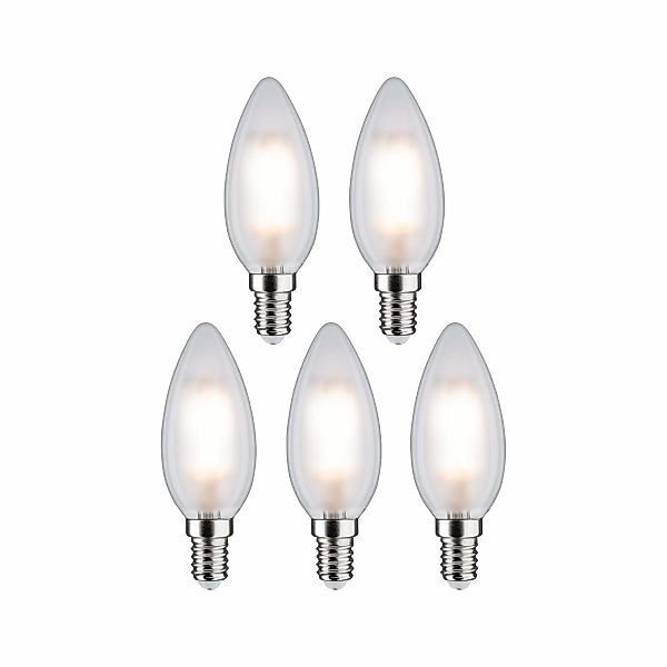 Paulmann "Filament 230V LED Kerze E14 5x470lm 5x4,8W 2700K Matt" günstig online kaufen