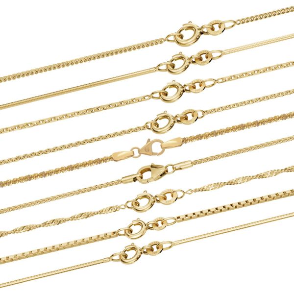 HOPLO Goldkette Goldkette Schlangenkette rund 333 günstig online kaufen