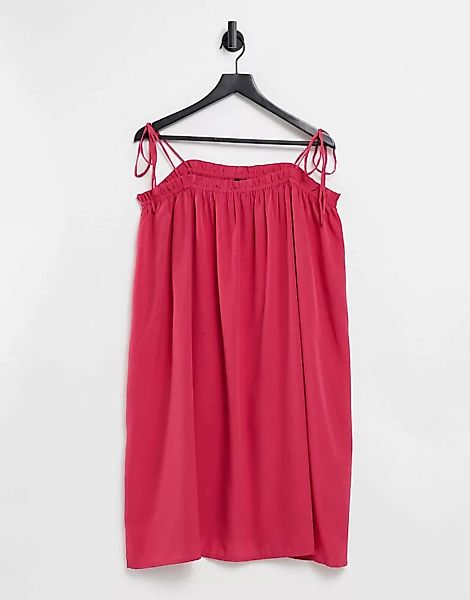 Vero Moda – Camisole-Kleid in Rosa mit Schulterschnürung günstig online kaufen