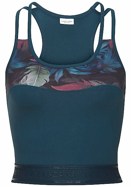 LASCANA ACTIVE Crop-Top Sporttop mit floralem günstig online kaufen