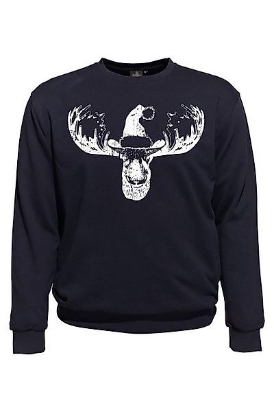 AHORN SPORTSWEAR Sweatshirt ELCH MIT HUT mit Rundhals-Ausschnitt günstig online kaufen