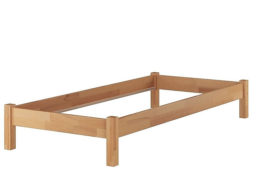 ERST-HOLZ Futonbett Breites Einzelbett Buche-Bettgestell 100 x 200 Extra St günstig online kaufen