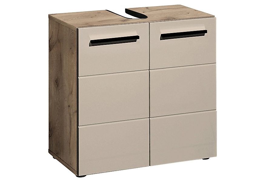 Bega Consult Waschbeckenunterschrank SPLIT, Viking Eiche Dekor, Sandfarben, günstig online kaufen