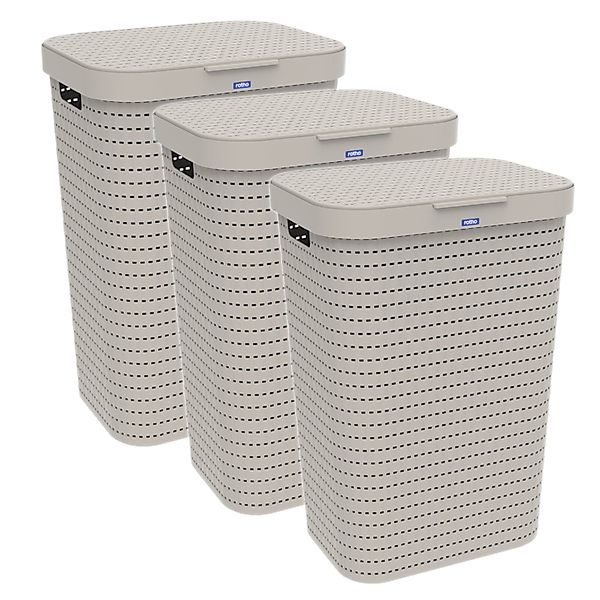 ROTHO Wäschekorb Wäschekorb Set Wäschesammler 55l günstig online kaufen