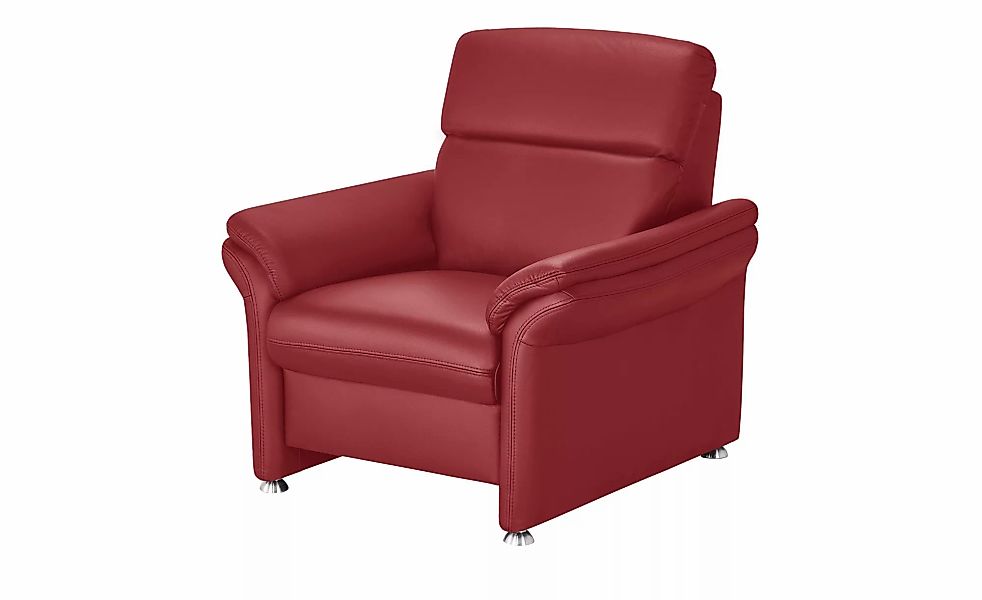 meinSofa Ledersessel Leder Manon ¦ rot ¦ Maße (cm): B: 98 H: 94 T: 92.0 Pol günstig online kaufen