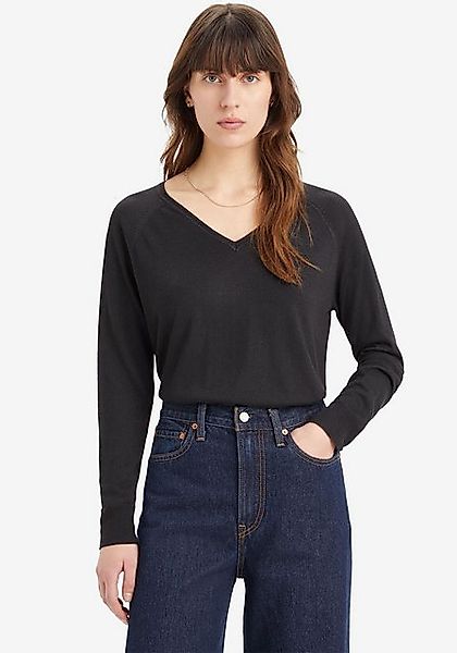 Levis Longpullover "PETAL VNECK SWEATER", mit Rippbündchen günstig online kaufen