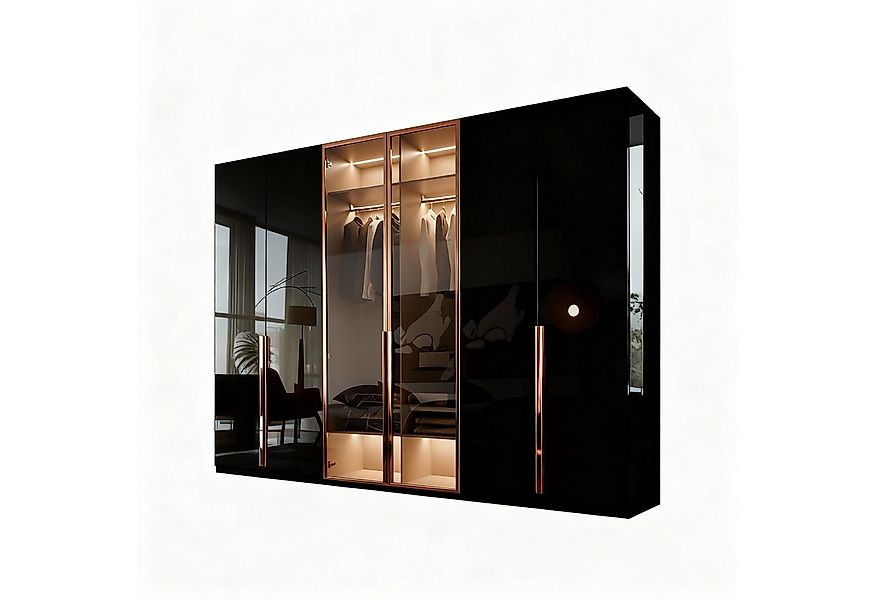 Palms-Store Kleiderschrank Drehtürenschrank Capdown, 6-türig, Hochglanz, mi günstig online kaufen