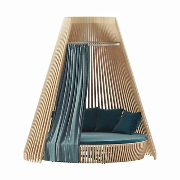 Kissen  textil blau / Für das runde Sofa Hut - Ø 270 cm - Ethimo - Blau günstig online kaufen