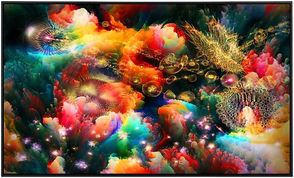 Papermoon Infrarotheizung »Abstrakt mit Farben«, sehr angenehme Strahlungsw günstig online kaufen