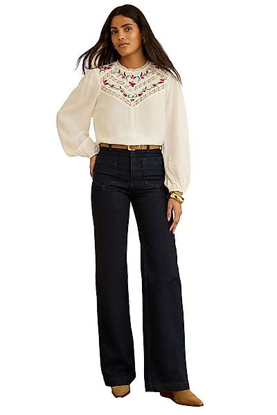 Love & Roses Langarmbluse Love & Roses Langarm-Bluse mit Stickerei, Regular günstig online kaufen