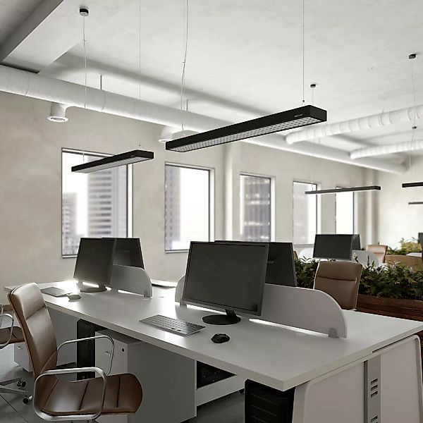 Arcchio Susi LED-Office-Pendellampe, DALI, schwarz günstig online kaufen