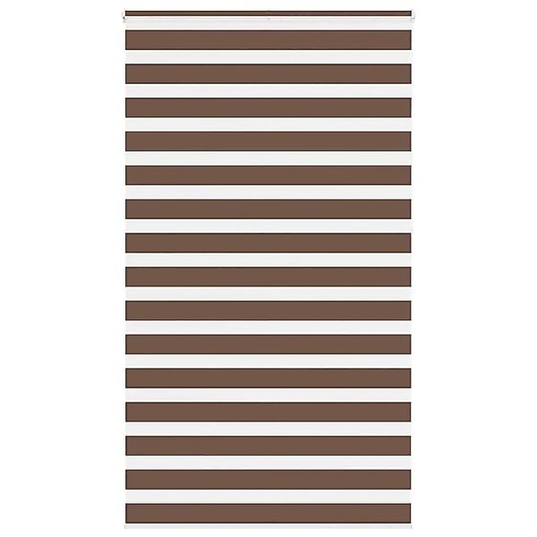 vidaXL Doppelrollo Braun 135x230 cm Stoffbreite 130,9 cm Polyester 4014398 günstig online kaufen
