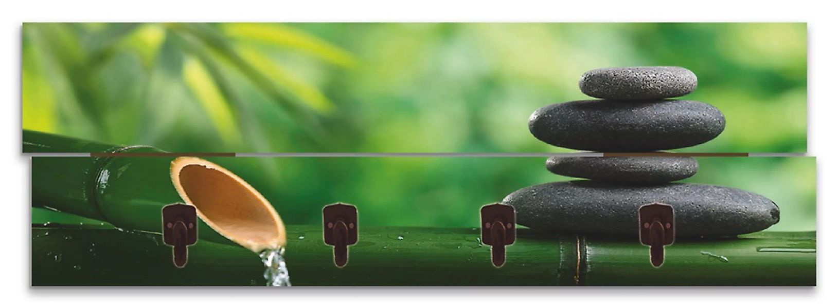 Artland Garderobenleiste »Bambusbrunnen und Zen-Stein« günstig online kaufen