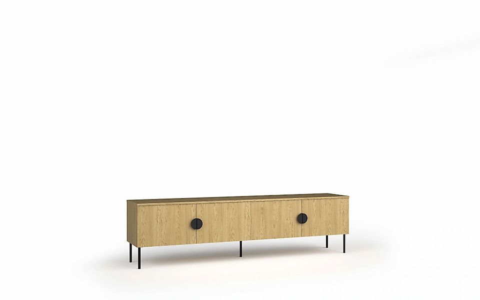 Leonique Lowboard "BELLOT TV-Schrank mit 2 Türen, Maße B/T/H: 160/40/53,6 c günstig online kaufen