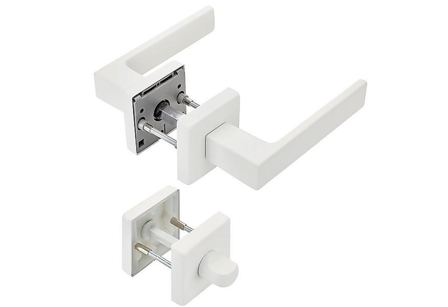 SO-TECH® Drückergarnitur Türdrücker CUBE weiß 120 x 22 mm Vierkant 8 x 8 mm günstig online kaufen
