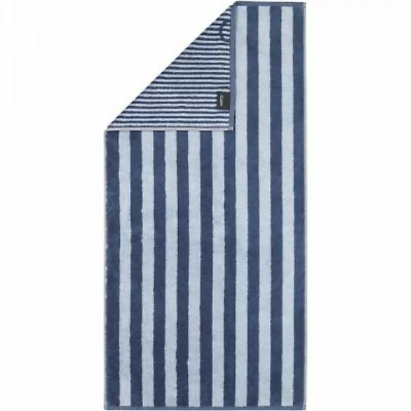 Cawö Handtücher Reverse Wendestreifen 6200 nachtblau - 11 Handtücher Gr. 50 günstig online kaufen