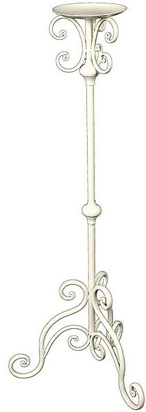 Ambiente Haus Wandkerzenhalter Kerzenständer - antikweis 80cm (1 St) günstig online kaufen