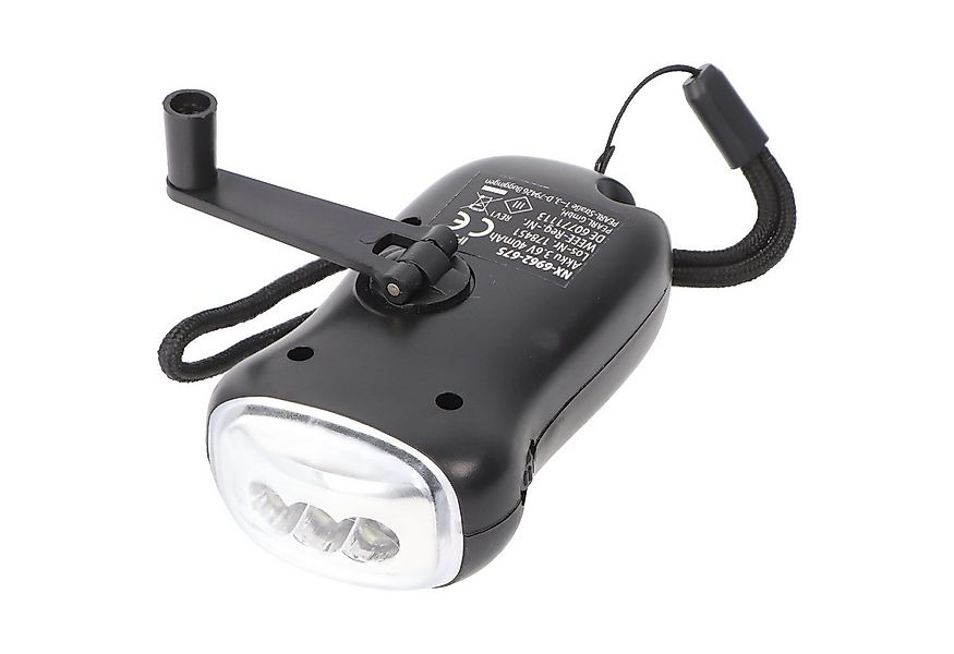 AccuCell LED Taschenlampe Dynamo Taschenlampe mit 3 LED, mit Ladekurbel, mi günstig online kaufen