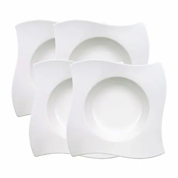 Villeroy & Boch Pastateller »Pastateller NewWave 28 x 28 cm 4er Set weiß« günstig online kaufen
